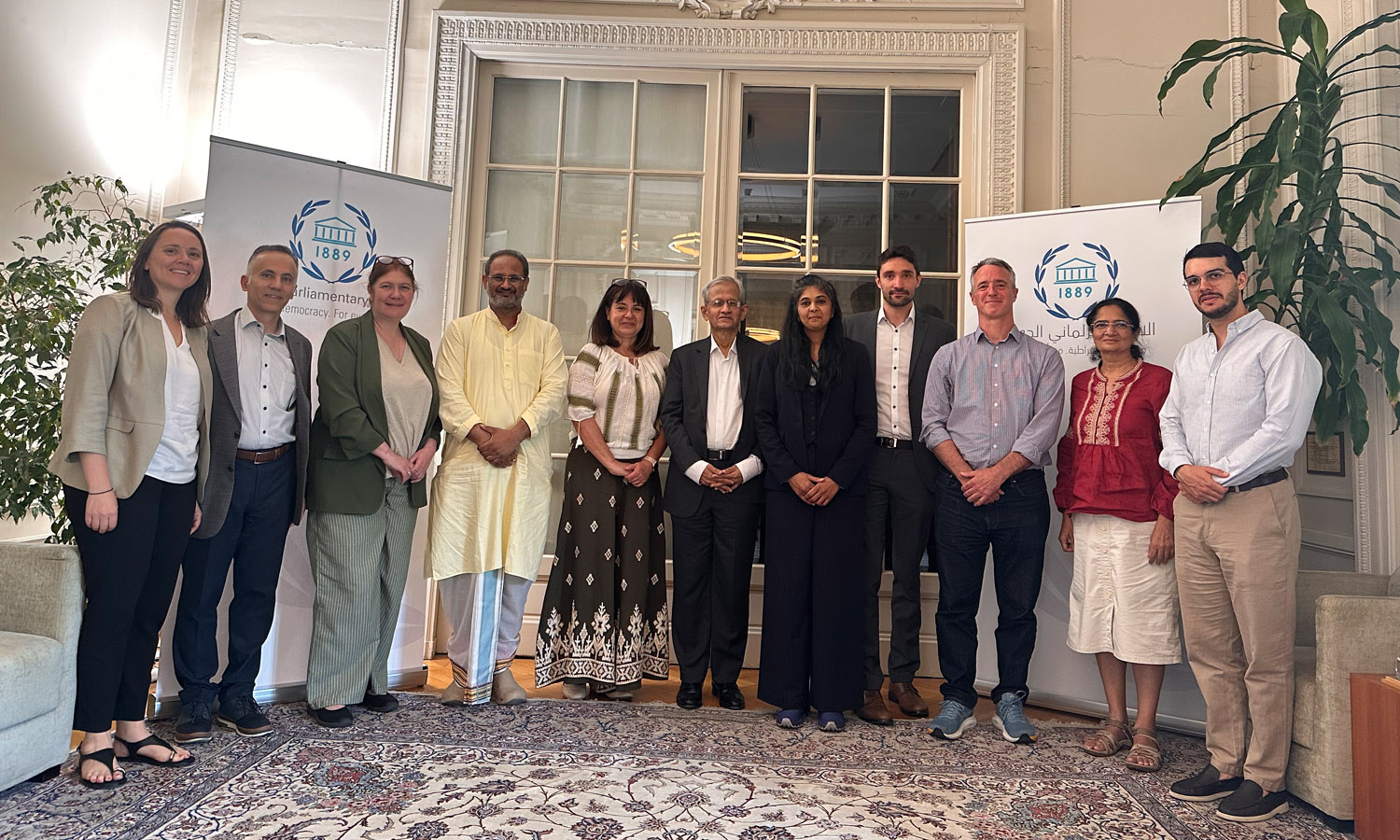 Anda Filip, Secretary-General of Inter-Parliamentary Union with other leaders